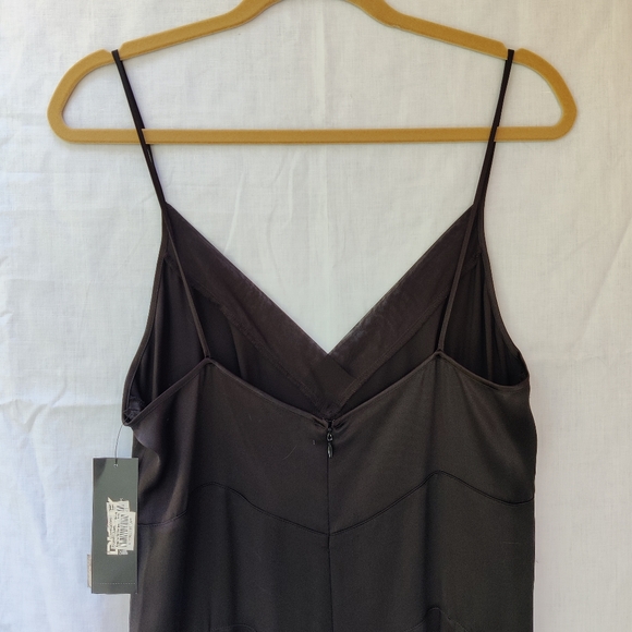 DKNY Little Black Dress SALE: Silk Slip Dress — styled for parties & dancing - Picture 6 of 15